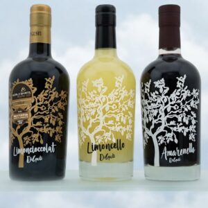 3 likeuren, Limoncello, Limoncioccolat & Amarenello