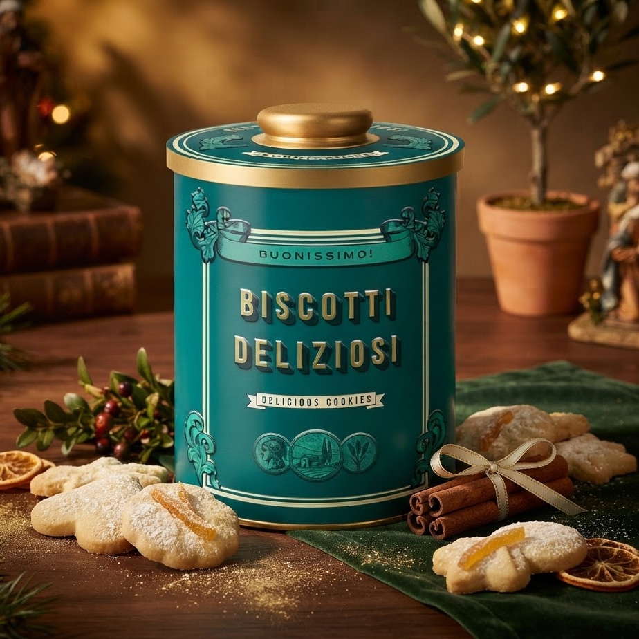 Buonissimo blik met kaneelkoekjes